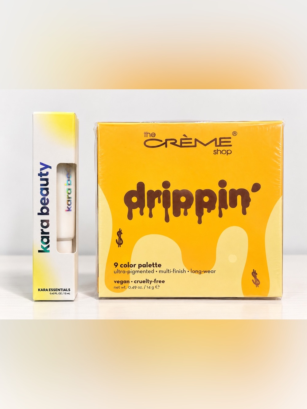The creme shop eyeshadow and Kara beauty eyeshadow primer